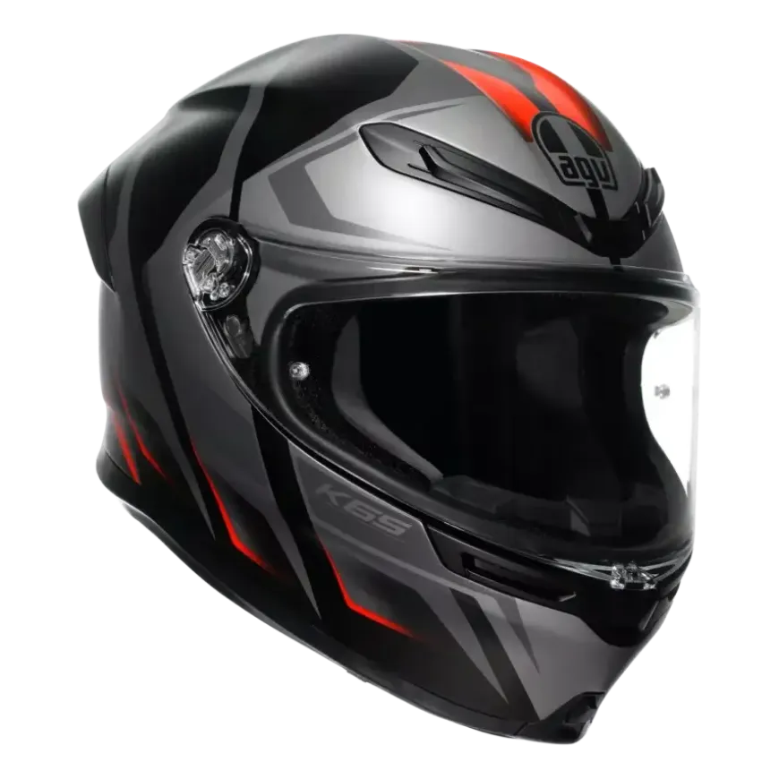 AGV K6 S Karve Matt Black Grey Red