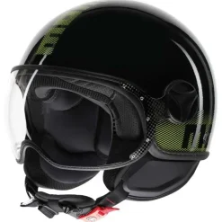Momo FGTR Classic Stripes Glossy Black Yellow Fluo