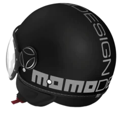 Momo Jet FGTR Classic Nero Opaco Silver