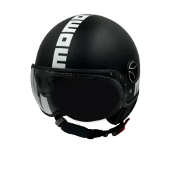 Momo Jet FGTR Classic Nero Opaco Silver