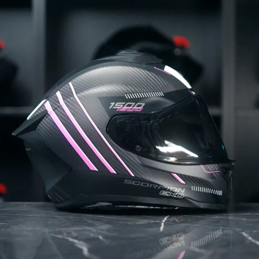 Scorpion EXO-1500 Carbon Zity Matt Black Pink