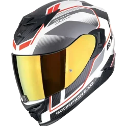 Scorpion Exo-520 Evo Air Lena Matt White-Silver-Red