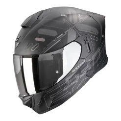 Scorpion EXO-530 Fond Matt Black Silver