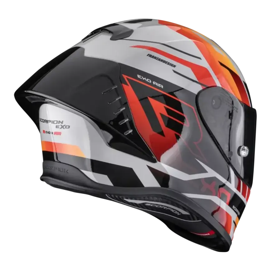 Scorpion EXO-R1 Evo II Adrenaline Grey Red Orange