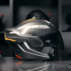 Scorpion Exo-Tech Evo Carbon Cosy Matt Black-Orange